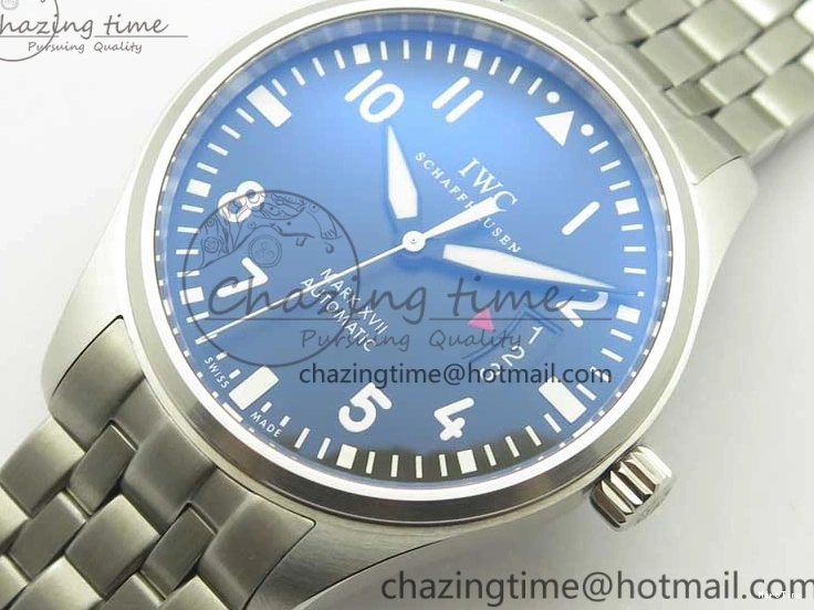 MIROTIME 0117 Mark XVII IW326504 MKS 1:1 Best Edition Black Dial On SS Bracelet MIYOTA 9015 V Durable 7210